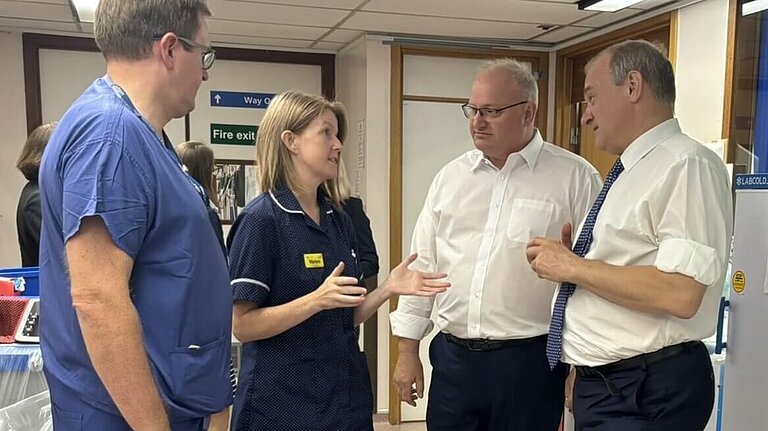 Ian Roome MP at North Devon District Hospital