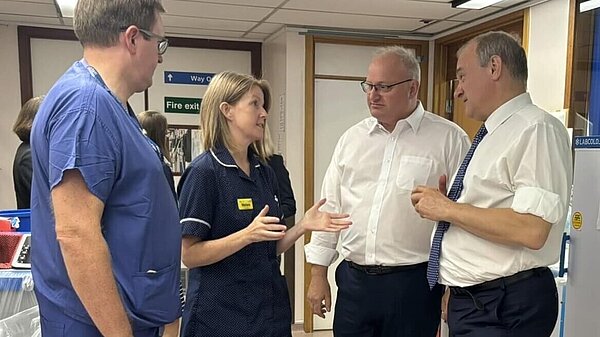 Ian Roome visits North Devon District Hospital